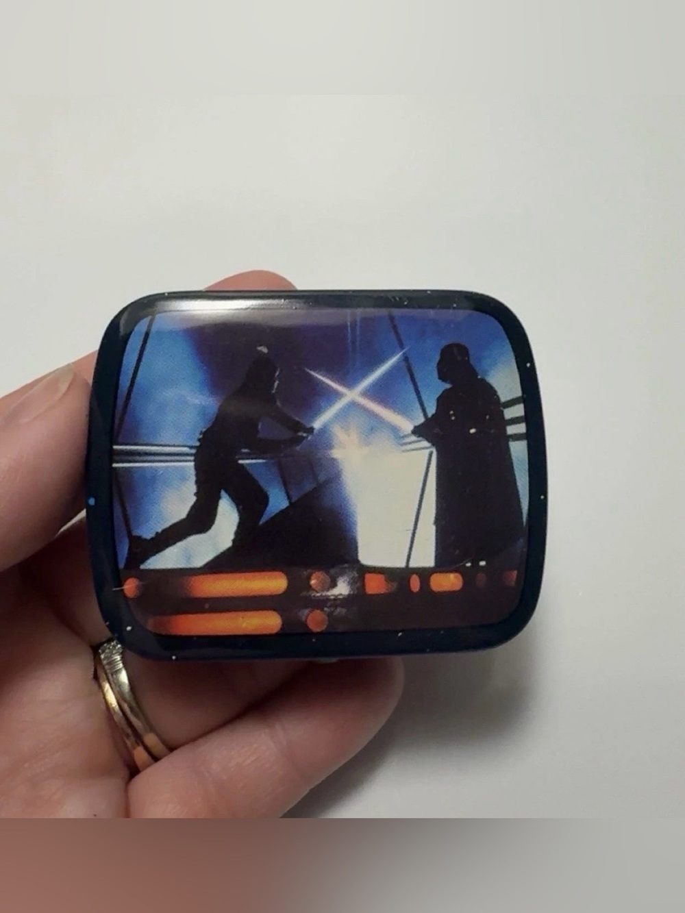 VINTAGE Luke & Darth Vader 1980 Star Wars The Empire Strikes Back Micro Tin READ